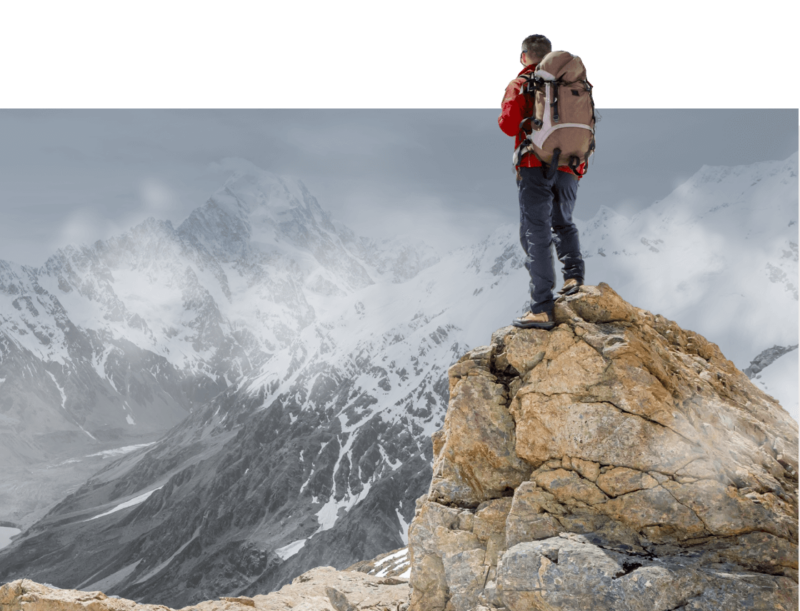 Cabrera Toro Website - Mountain Climber on Rock