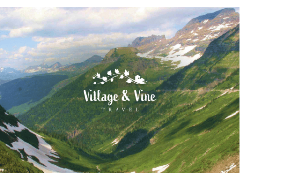 Village & Vine Travel - Green Mountains With Snow on Sunny Day
