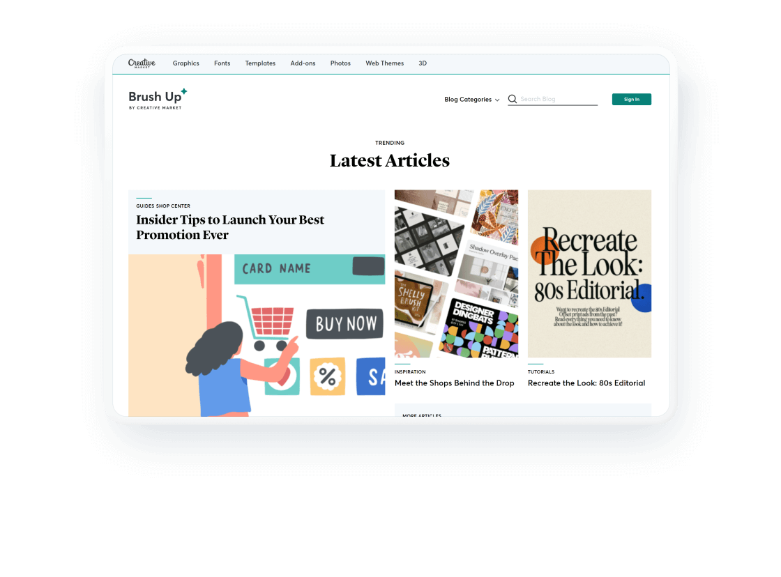 Creative Market Mockup