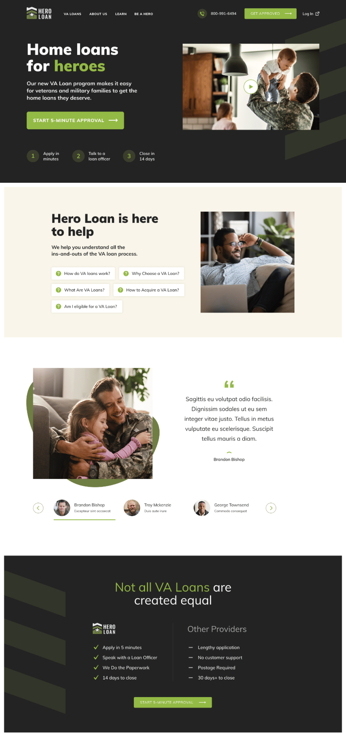 Hero Loan - Homepage View