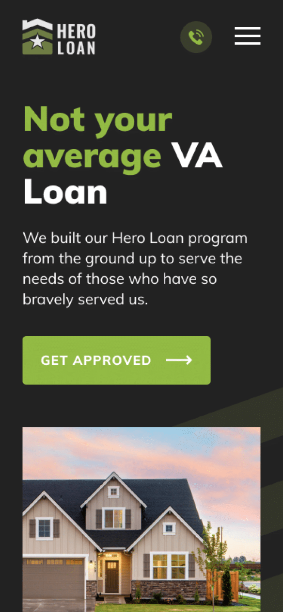 Hero Loan - Top Page View