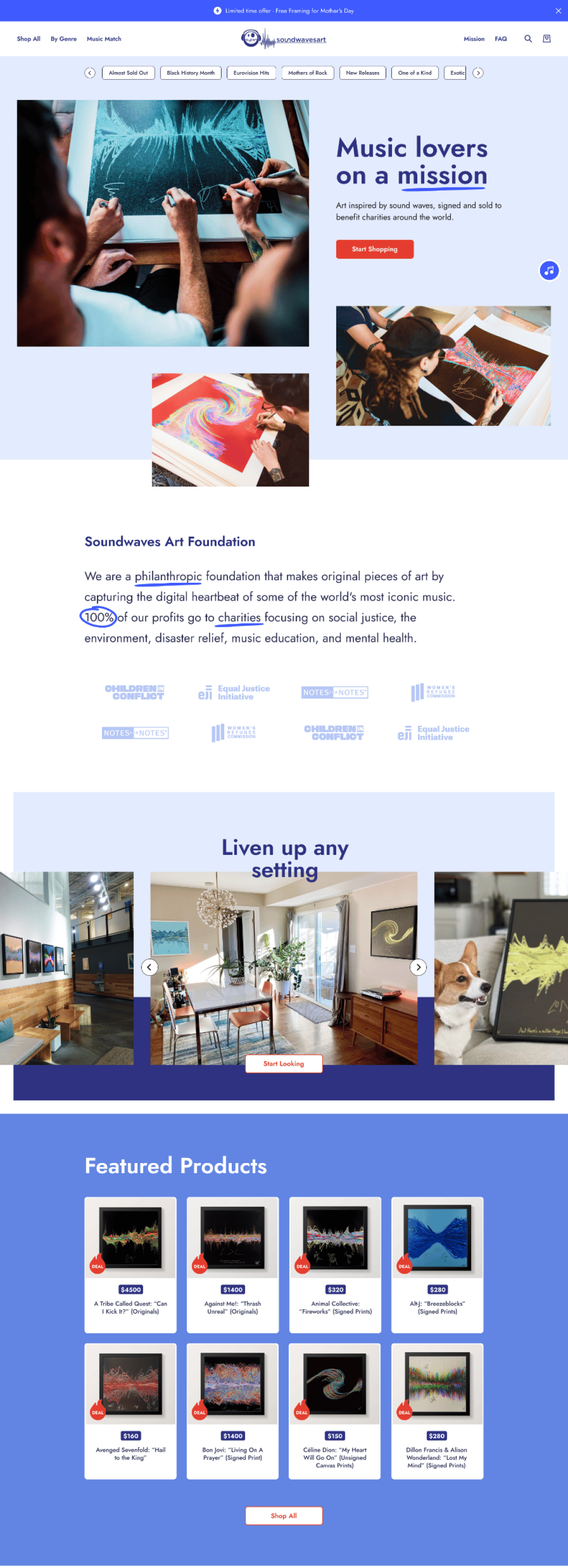 Soundwaves Art Foundation Pages